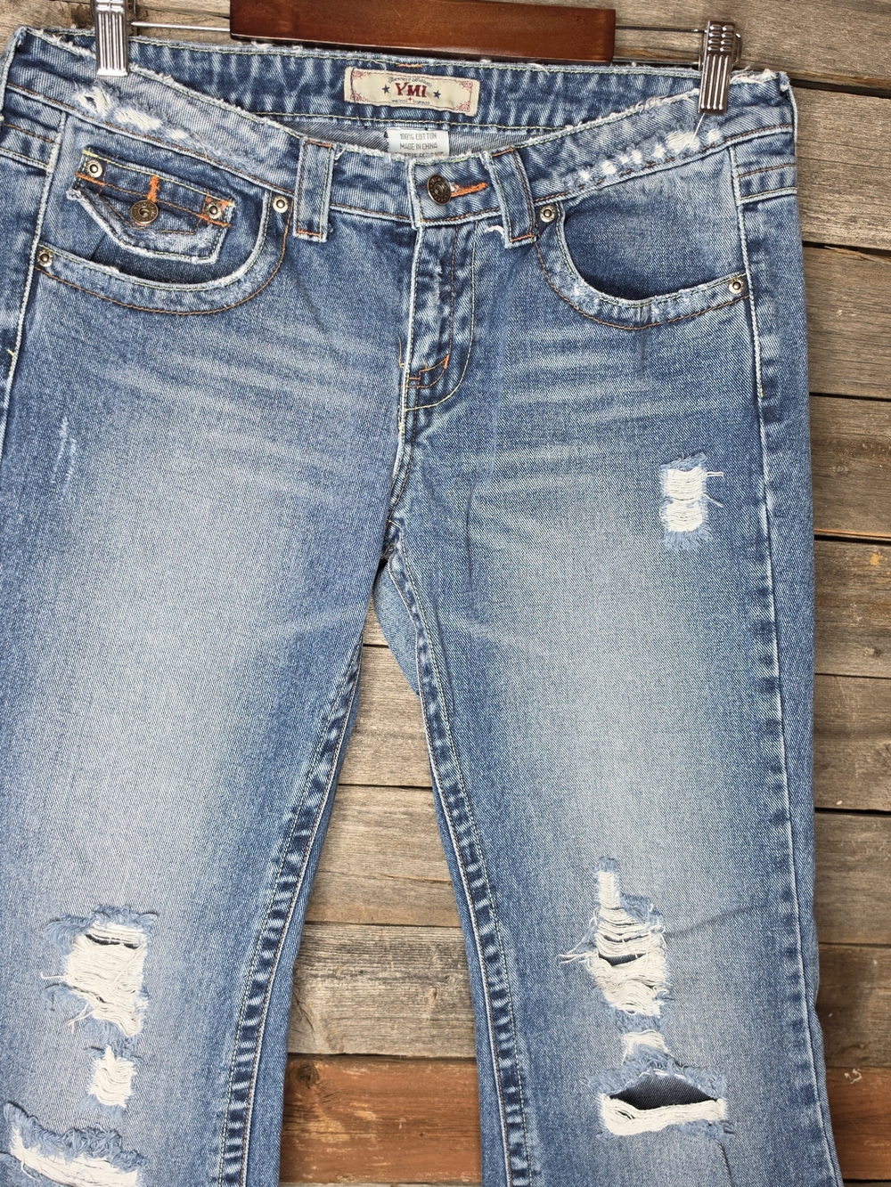 Early 2000s Low-rise Distressed Jeans